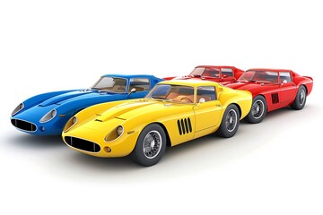 Multiple color toy cars suggesting automotive market sales