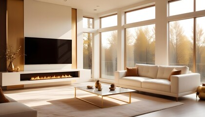 Photo interior modern design room 3d illustration