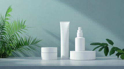 Elegant and Minimalistic Product Mockups Featuring Natural Elements, Shadows, and Modern Designs for Enhanced Visual Branding