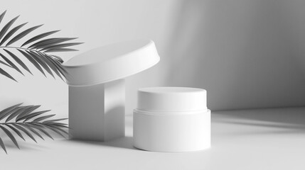Elegant and Minimalistic Product Mockups Featuring Natural Elements, Shadows, and Modern Designs for Enhanced Visual Branding