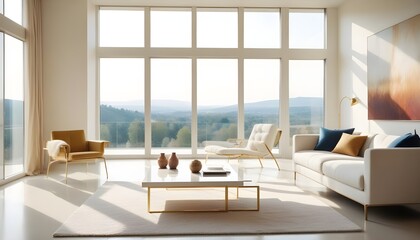 Fototapeta premium Photo interior modern design room 3d illustration