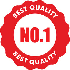 Best Quality stamp red, Best quality No.1 vector