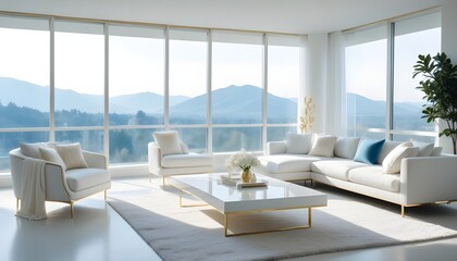 Photo interior modern design room 3d illustration