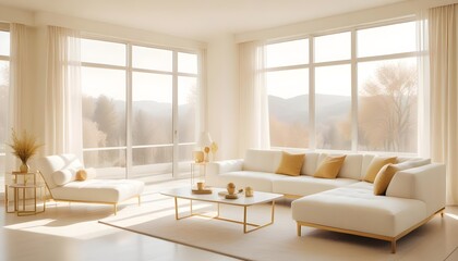 Fototapeta premium Photo interior modern design room 3d illustration