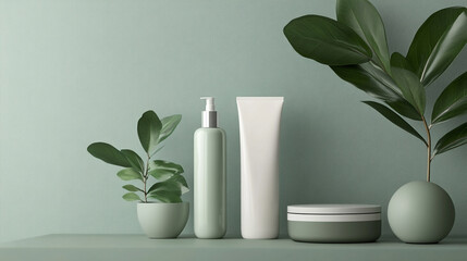 Elegant and Minimalistic Product Mockups Featuring Natural Elements, Shadows, and Modern Designs for Enhanced Visual Branding