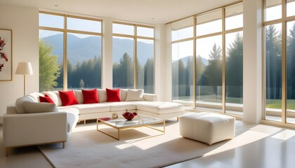 Photo interior modern design room 3d illustration