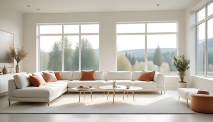 Fototapeta premium Photo interior modern design room 3d illustration