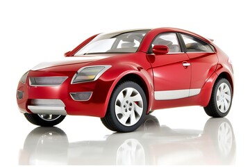Fototapeta premium realistic car. small sedan.