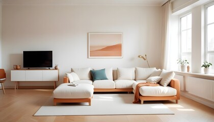 Photo interior modern design room 3d illustration