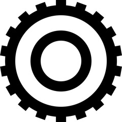 tire black outline icon