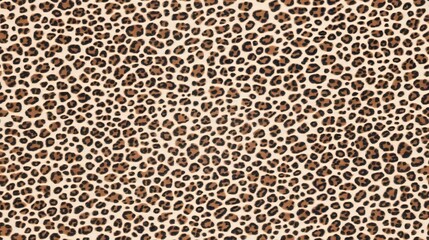 The vibrant and detailed textures of leopard skin display striking patterns in a warm, earthy palette, emphasizing the uniqueness of this natural design SEAMLESS PATTERN