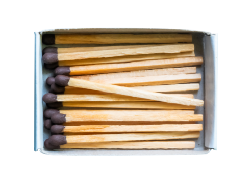 matches in box isolated