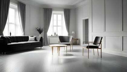 Fototapeta premium Photo interior modern design room 3d illustration