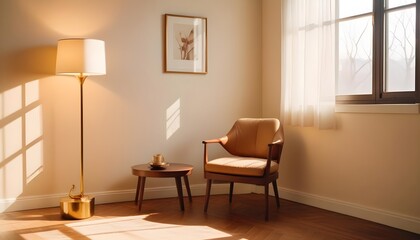 Fototapeta premium Photo interior modern design room 3d illustration