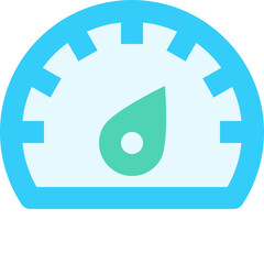 speedometer flat icon