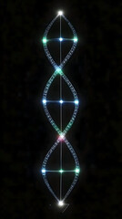 DNA helix visualization - biotech, bio-technology, biology, genes, genetic engineering, analysis, therapy