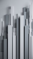 Fototapeta premium Contemporary minimalist abstract shapes wallpaper
