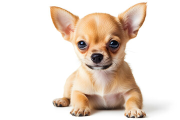 Obraz premium Small Chihuahua puppy isolated on white background