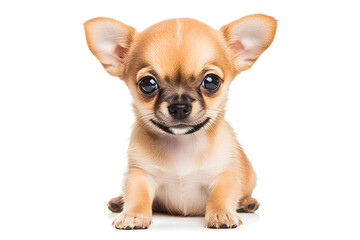 Obraz premium Small Chihuahua puppy isolated on white background
