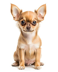 Obraz premium Small Chihuahua puppy isolated on white background