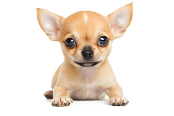 Obraz premium Small Chihuahua puppy isolated on white background