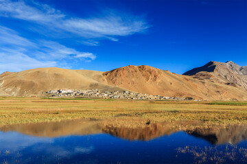 Korzok village on Tso Moriri, Ladakh