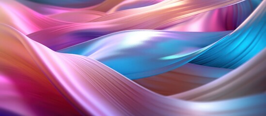 Abstract Swirling Fabric in Vibrant Colors