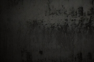 Obraz premium Abstract Black wall texture for pattern background. wide panorama picture. Black wall texture rough background dark concrete floor or old grunge background with black