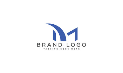 letter M logo design vector template design for brand.