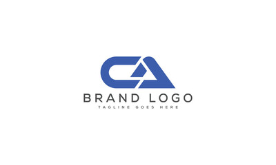 letter CA logo design vector template design for brand.