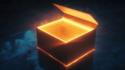 Glowing Open Box