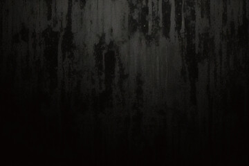 Fototapeta premium Black wall rough texture background, concrete floor or old grunge backdrop, illuminated by sun ray. Close up of dark graphite surface for modern background design. Concept of textures and background.