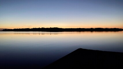 Sunrise lake in Sweden 