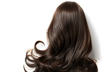 Naklejka premium long hair Young woman have problem with dyed hair and damaged.