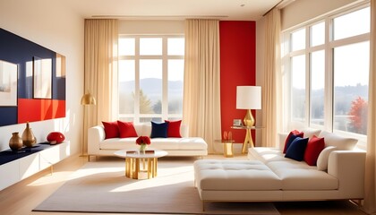 Photo interior modern design room 3d illustration