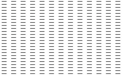 Abstract horizontal dash line. striped background with seamless texture isolated on white 