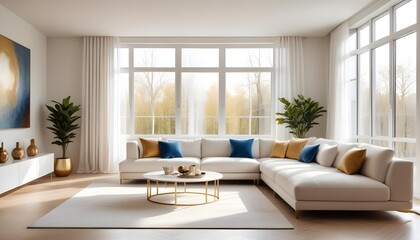 Fototapeta premium Photo interior modern design room 3d illustration