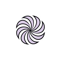 a Spiral and rotation circle design vector illustration