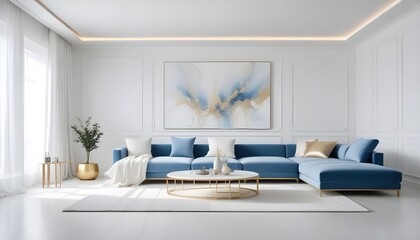 Photo interior modern design room 3d illustration
