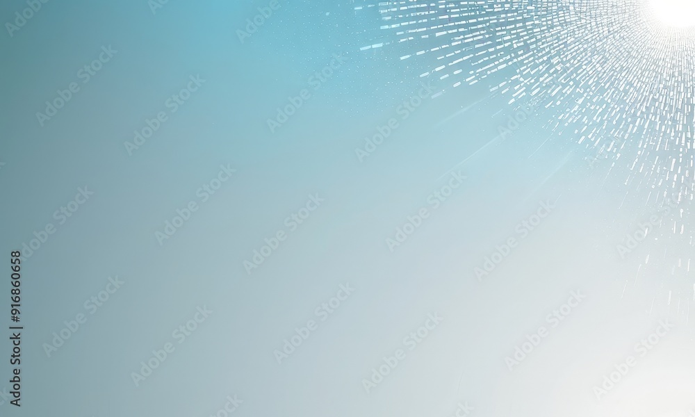 Poster gradient background transitions from light blue to white, with sunburst pattern white rays radiating