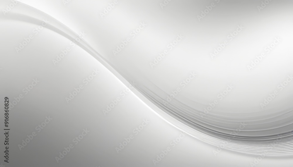 Poster gradient background with wavy, blurred texture in shades gray and white, creating sense movement and