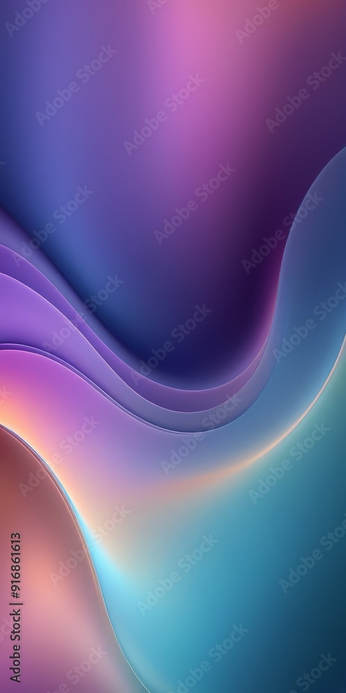 Poster gradient background with gradient purple, blue, and pink hues, featuring wavy lines and gradient eff
