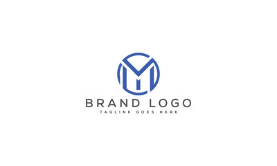 letter MV logo design vector template design for brand.