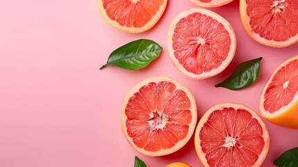 Grapefruit fruit pattern background illustration