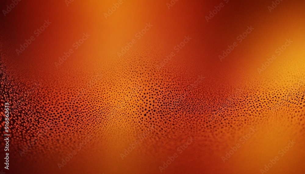 Poster vibrant abstract features gradient warm hues, transitioning from deep orange at the top to fiery red