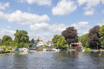 Obraz premium Tourist boat from Silkeborg to Julsø