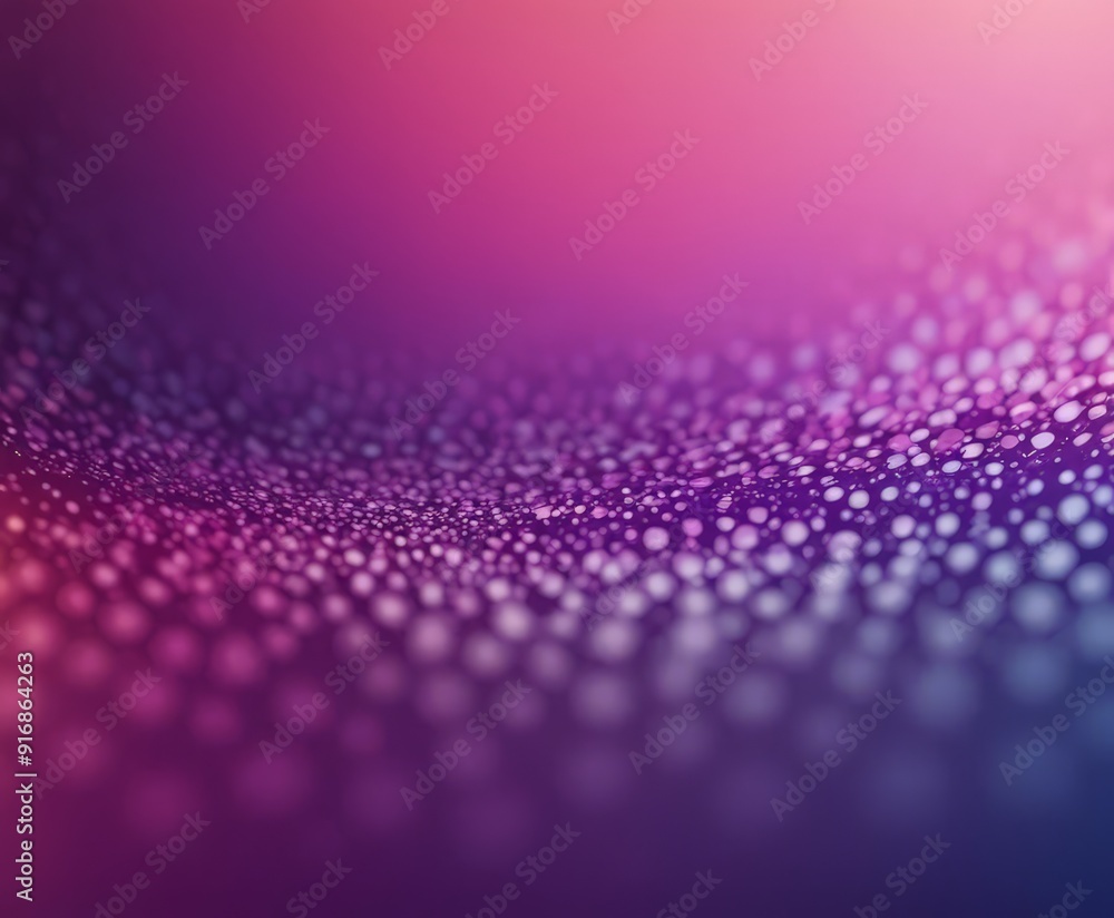 Poster gradient background with pattern small white dots and gradient purple and pink hues.