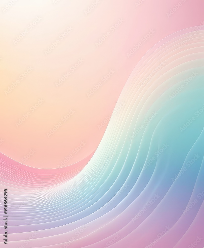 Aufkleber gradient background with pink and orange hue transitions to blue and green gradient, creating visual