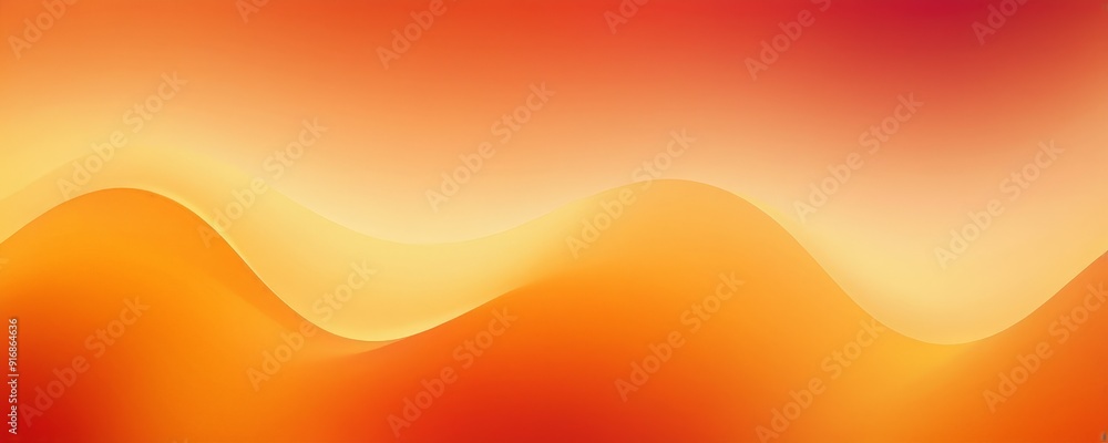 Poster vibrant abstract background features gradient warm hues, transitioning from deep orange at the top t