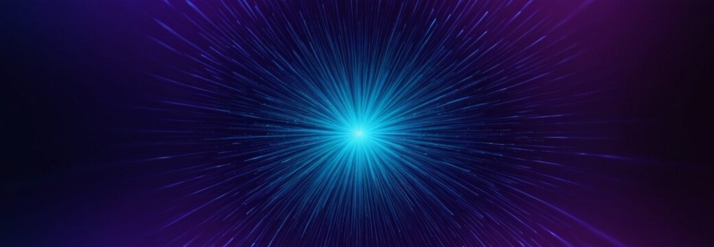 vibrant blue burst radiates from the center the image, creating dynamic and energetic visual effect.